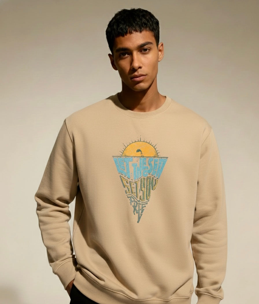 LET THE SEA SET YOU FREE SWEATSHIRT