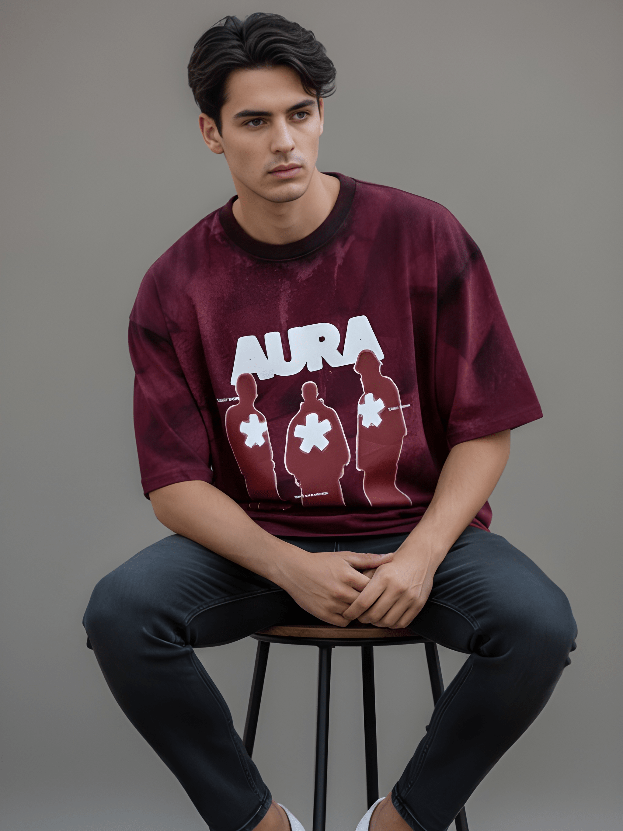 AURA BLEACHED T-SHIRT