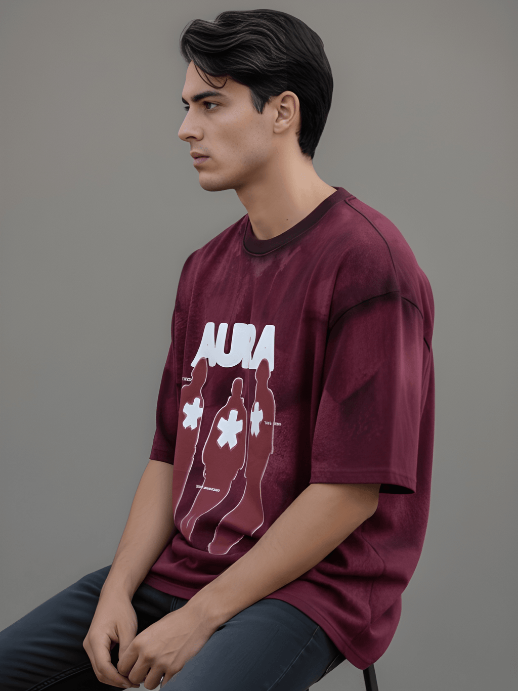 AURA BLEACHED T-SHIRT