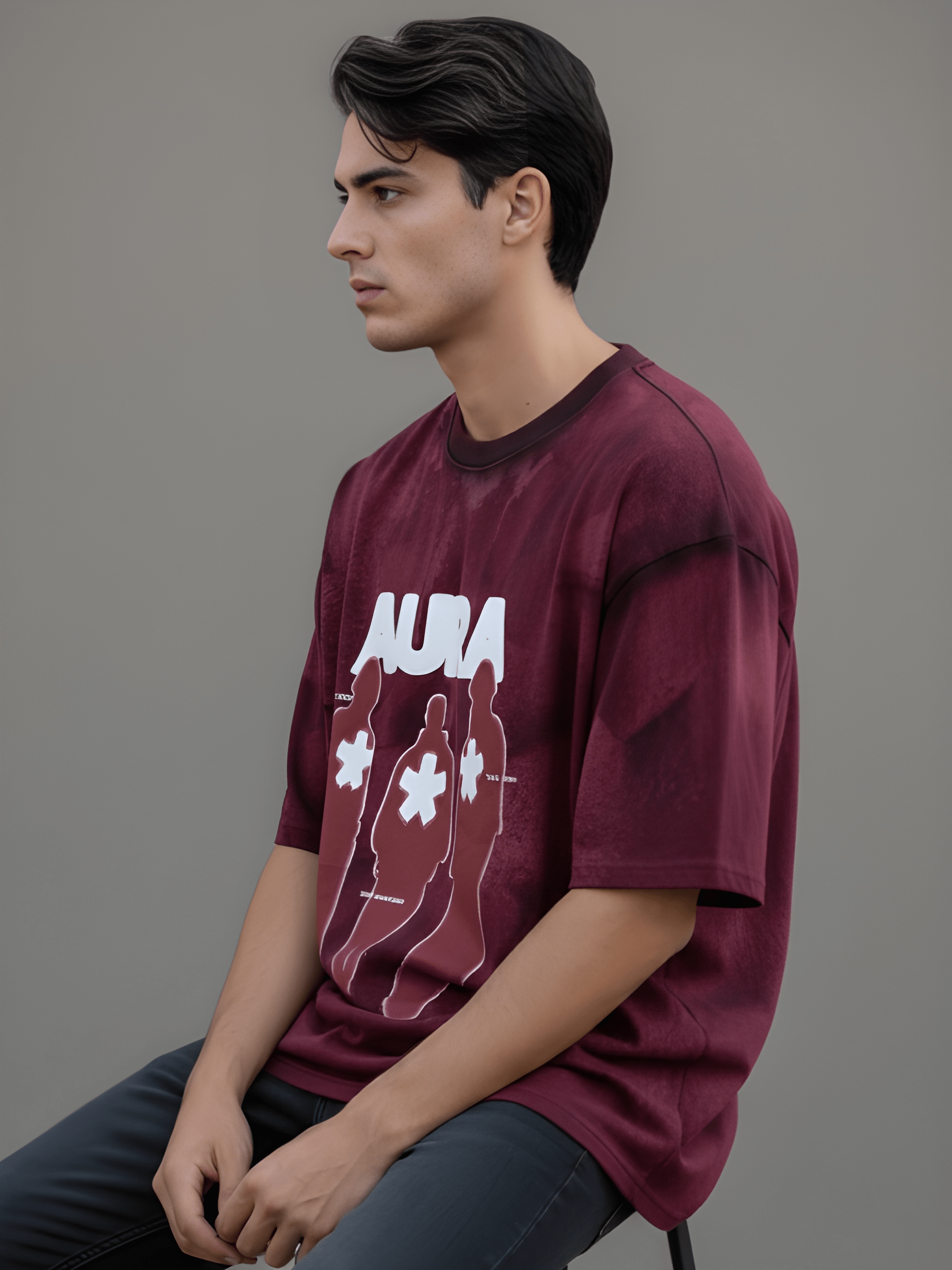 AURA BLEACHED T-SHIRT